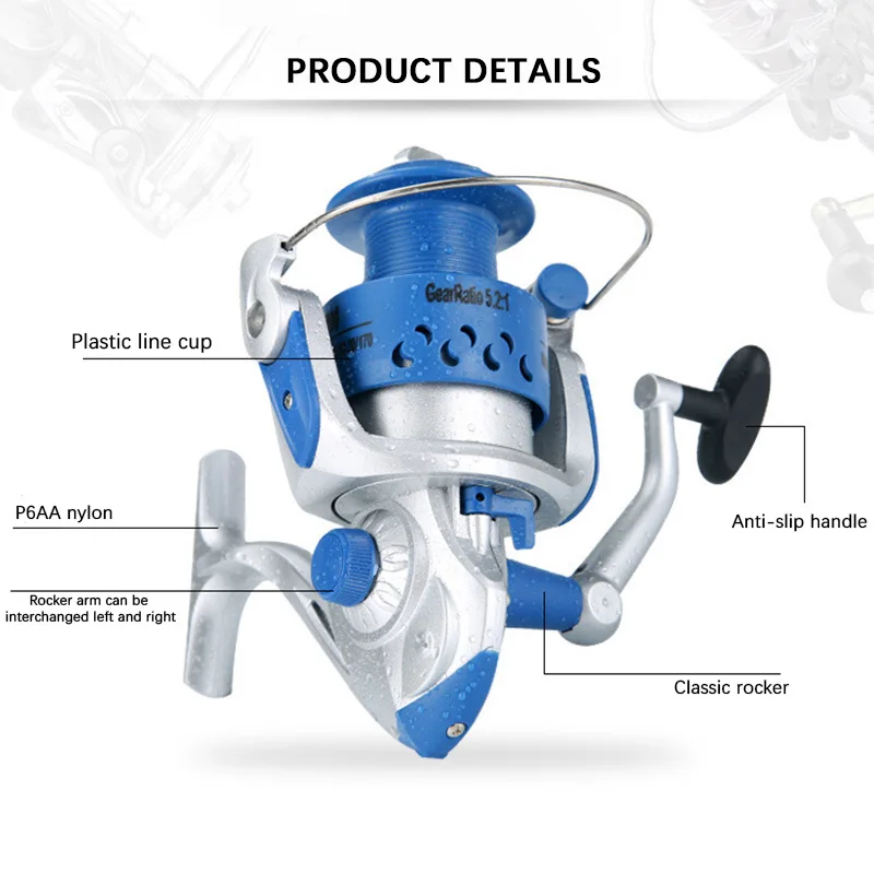 Входной уровень спиннинговая Рыболовная катушка для пк серия AL 1000 6000