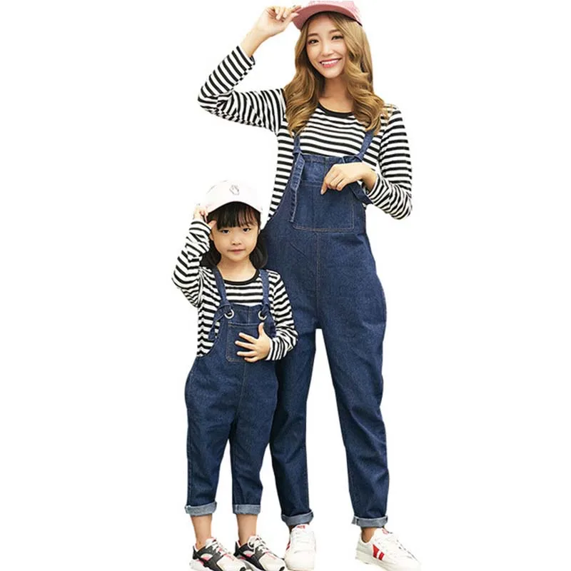 Одежда Mommy and Me семейные платья для мамы и дочки новинка 2019 футболка в полоску с