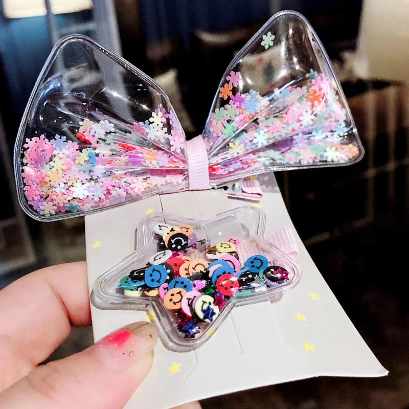 

Kids Headband Bling Bling Star Sequin Quicksand Hairband Children's Glitter Hair Hoop Girls Bowknot Hair Roper Hair Accessories