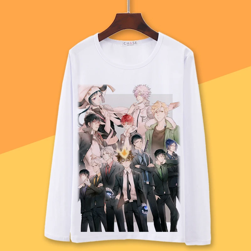 Хитман Реборн! Футболка для косплея Sawada Tsunayoshi кёя Хибари весенне-осенняя