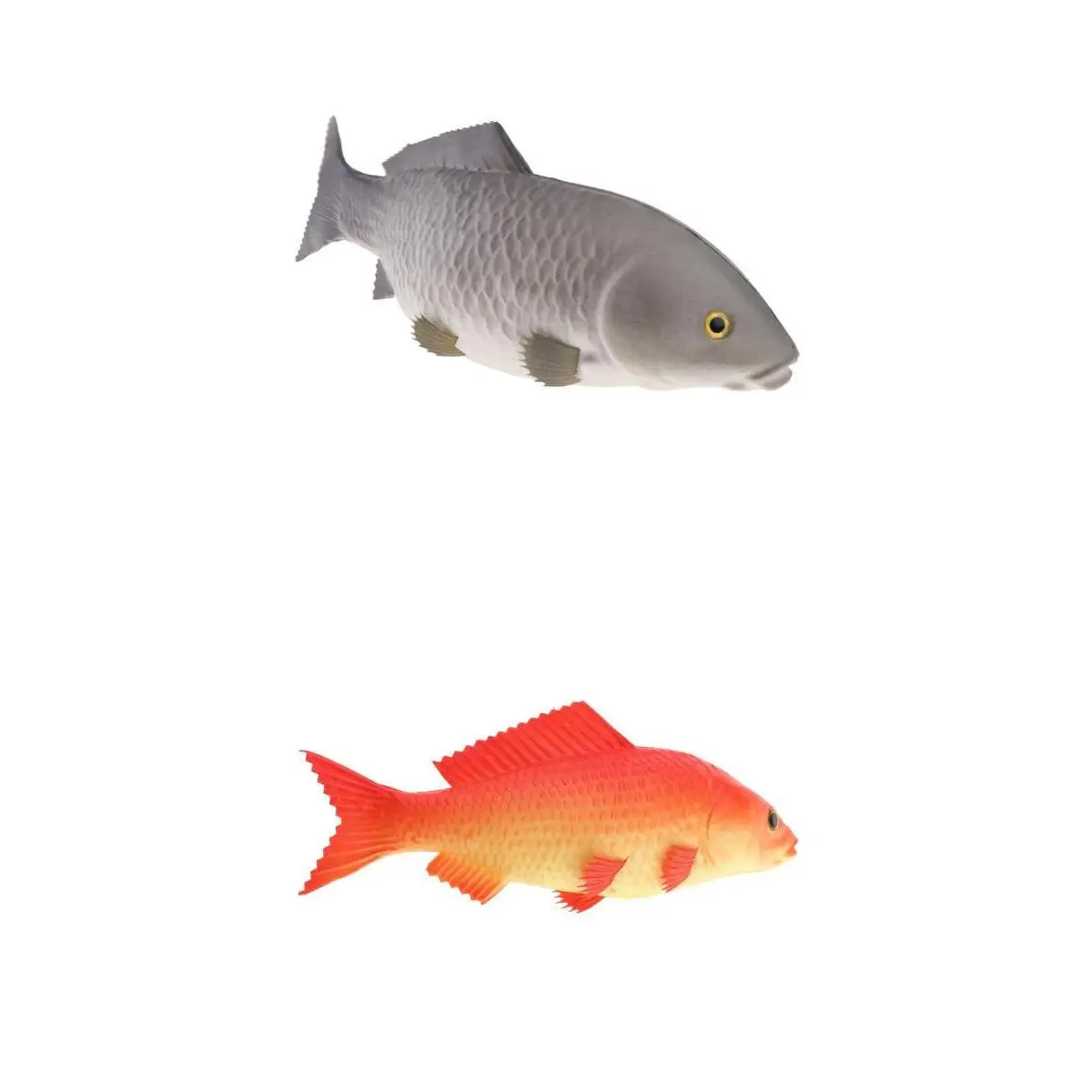 

Set Of 2 Lifelike Artificial Carp Tank Decoration Sea For Party Display