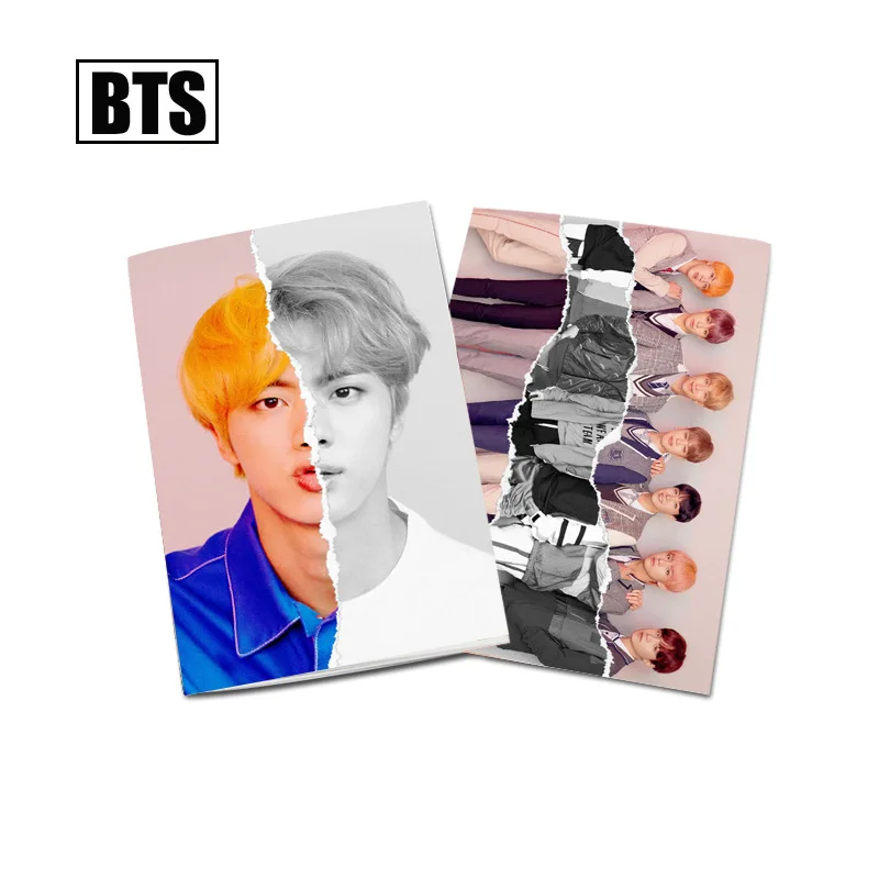 K pop Bangtan boys kawaii альбом карта персонажа ломо карты kpop фотокниги бродячие дети kpop - Цвет: notebook JIN