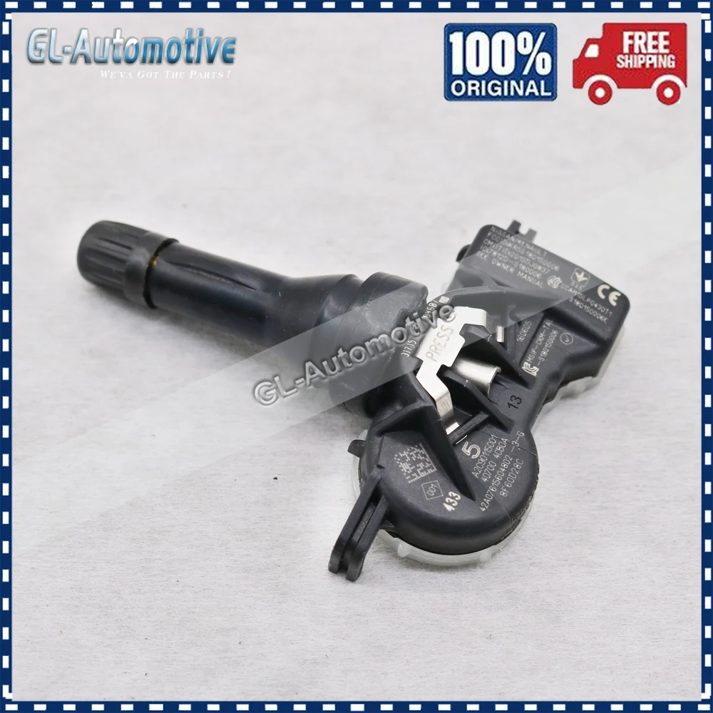 Комплект (4) TPMS 40700-4CB0A датчик давления в шинах для Alpine A110 Lada Granta Kalina Nissan Micra Qashqai 40700