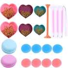 21 шт. 5D Алмазная мозаика Инструмент Сердце Форма лоток с точечной фиксацией ручки и пинцет глины воск комплект для взрослых и детей Подарки