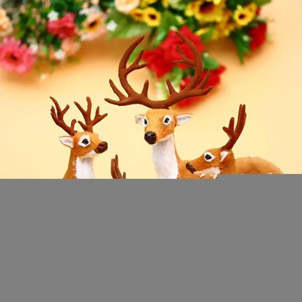 

1pc 15cm/20cm/25cm Simulation Deer Plush Toy Sika Deer Christmas Gift Doll Kids Animal Toy Decoration Decoration Christmas J7Z9