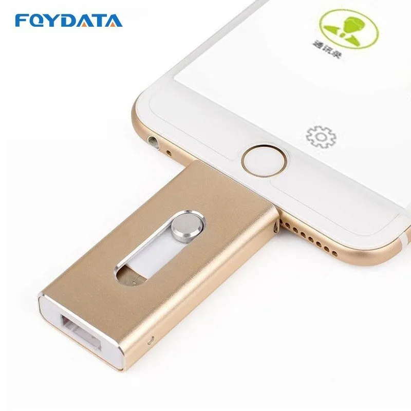 Фонарик FQYDATA 128 ГБ 64 32 16 HD внешний накопитель карта памяти для iphone8 8 Plus 7 7Plus ipad