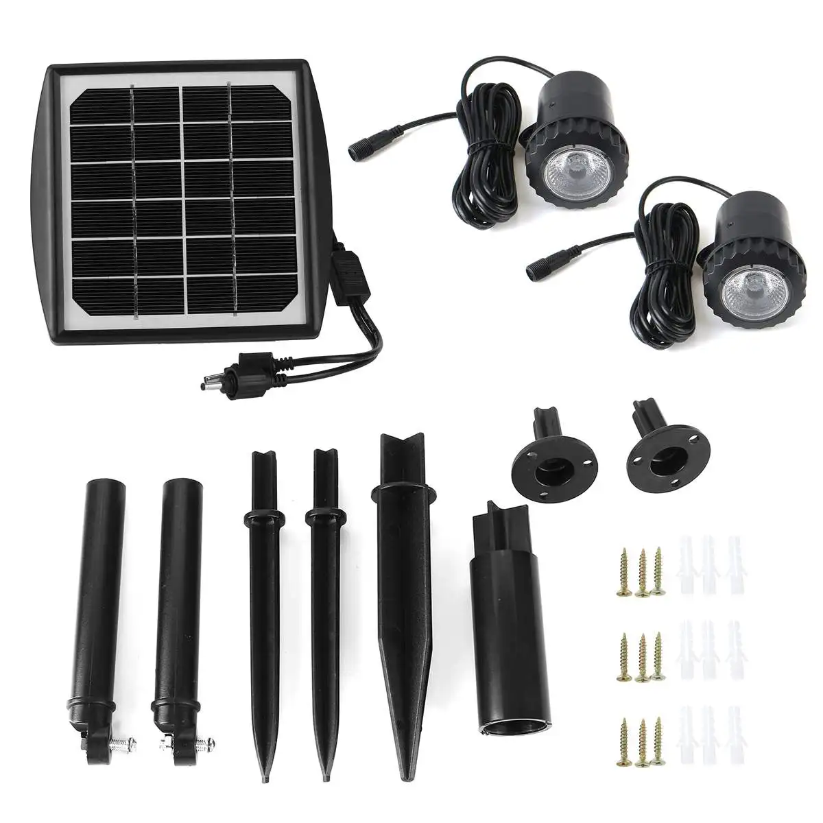 

2200mA LED Solar Light Polycrystalline Spotlight Waterproof IP68 18650 lithium battery Solar Lawn Lamp Garden/Courtyard/Backyard