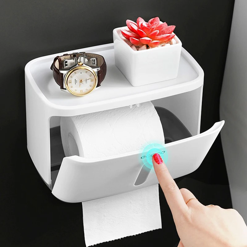 ecoco paper towel tissue box dispenser wall mounted storage rack paper towel holder bathroom organizer accessories free global shipping