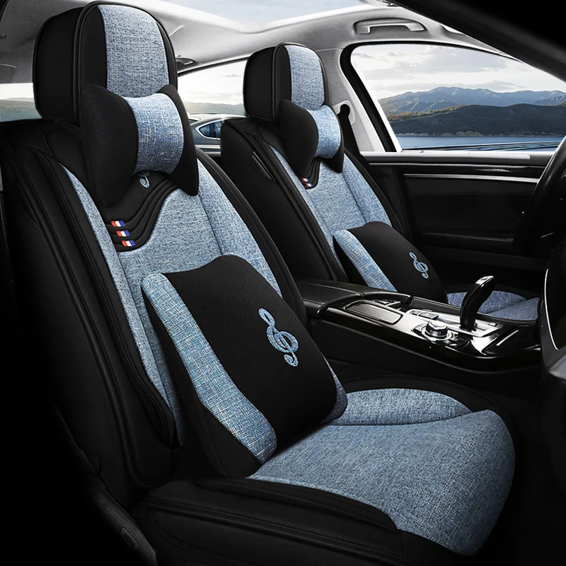 Чехлы на автомобильные сиденья из льняного волокна с полным покрытием чехлы для