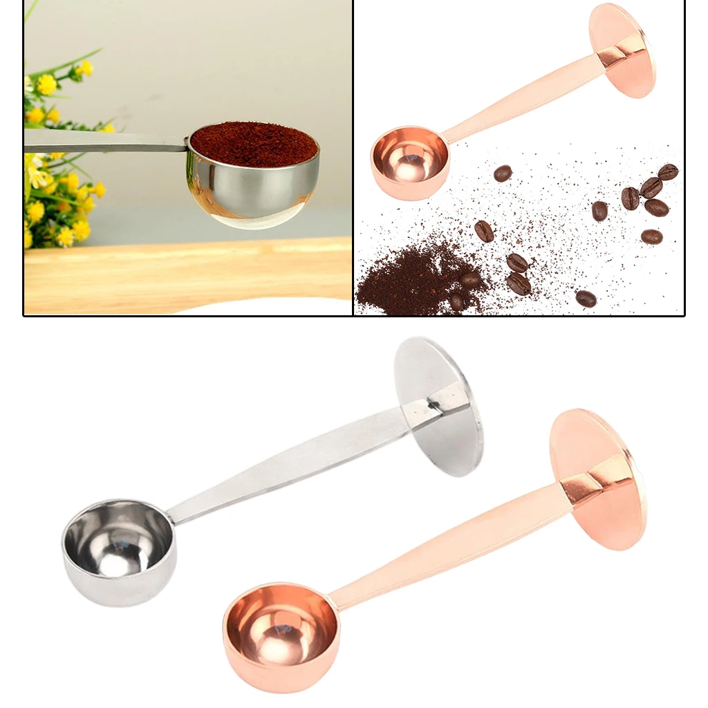 

Coffee Scoop Stainless Steel Dual-Purpose Coffee Spoon Espresso Measure Tamper Coffee Scoop Kitchen Supplies
