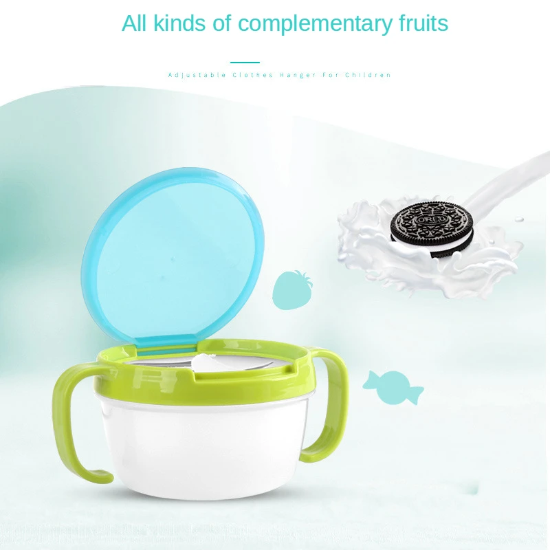 

Toddler Products Spill-proof Baby Double-handle Snack Cans Snack Cups Baby Biscuits Small Bowls Baby Food Storage Boxes