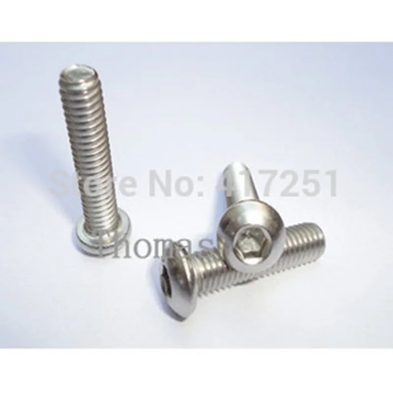 

Low price 1 piece Metric Thread M4*18mm Stainless Steel inside Round Hexagon Bolts Screws Fasteners