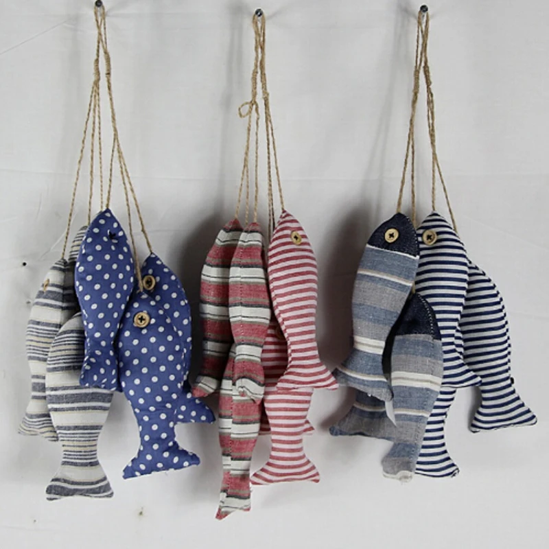 Творческий ручной Средиземноморский Стиль с принтом маленькие рыбки комплект