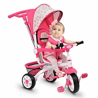 babyjoy 4 in 1 kids baby stroller tricycle detachable toy bike w canopy basket bb4691