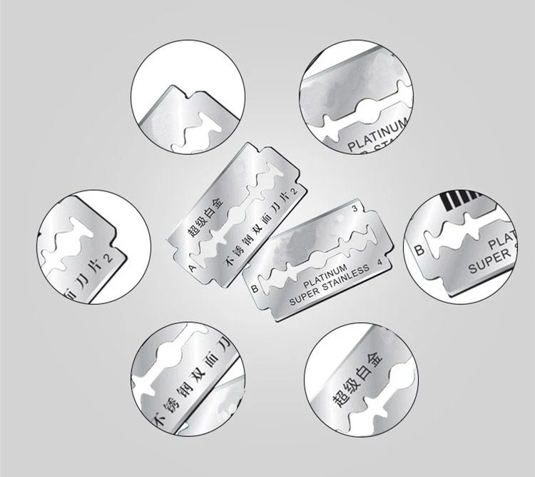 10 шт. лезвие из стали для бритья бровей нержавеющая сталь двойной ручной нож