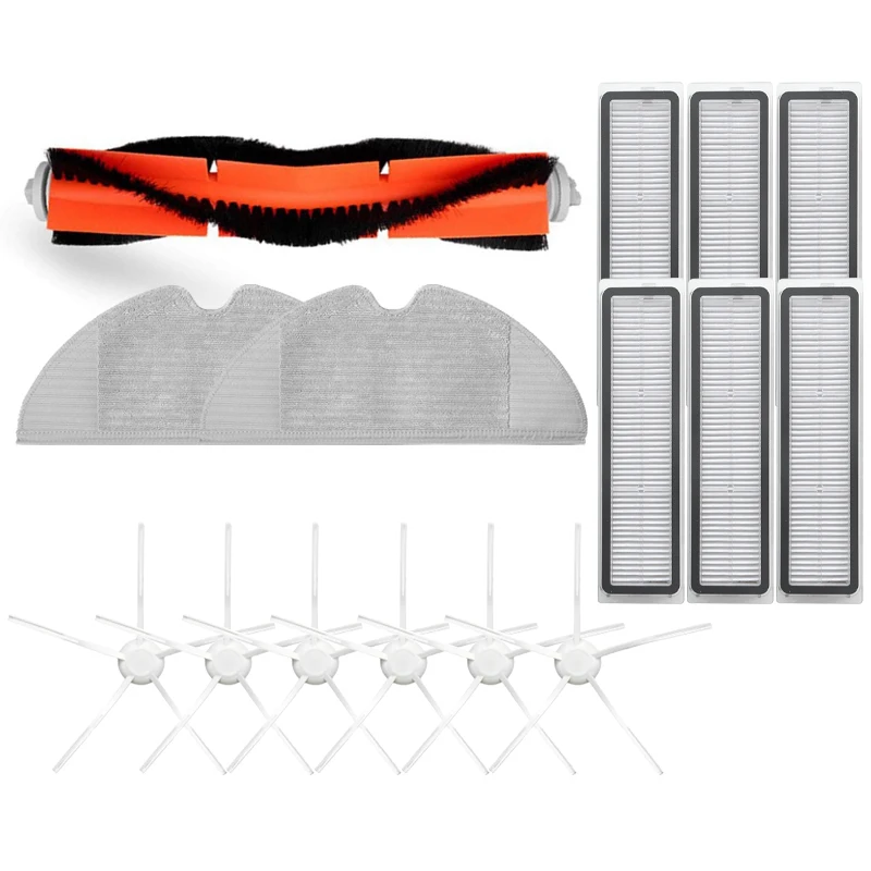 

15Pcs for Dreame D9 Robotic Vacuum Cleaner Main Brush Side Brush HEPA Filter Mop Cloth Replacement Accessories