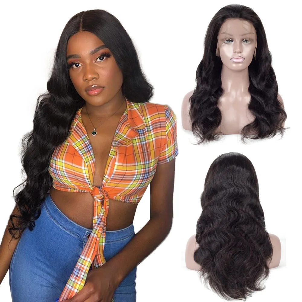 Парики из человеческих волос на сетке спереди для чернокожих женщин