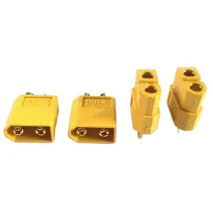 Штекер Amass XT60, 10 шт., штекер-гнездо, разъем пули без силиконового провода, адаптер для зарядного устройства для RC Lipo, адаптер для аккумулятора