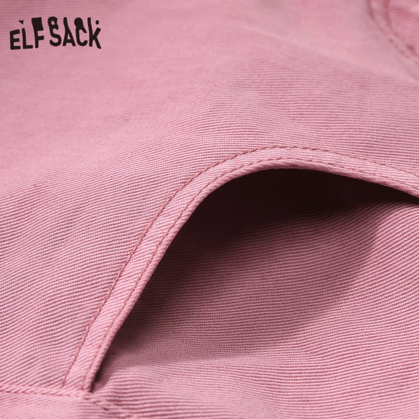 

ELFSACK Solid High Waist Washed Straight Casual Jeans Women,2021 Spring Pure Minimalist Korean Ladies Basic Daily Trousers