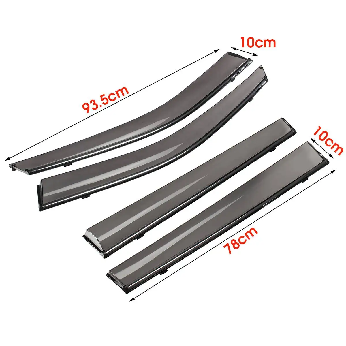 

4Pcs Window Visor Rain Sun Deflectors Guard Vent Shade Sun DeflectorFor Jeep Compass 2017-2018