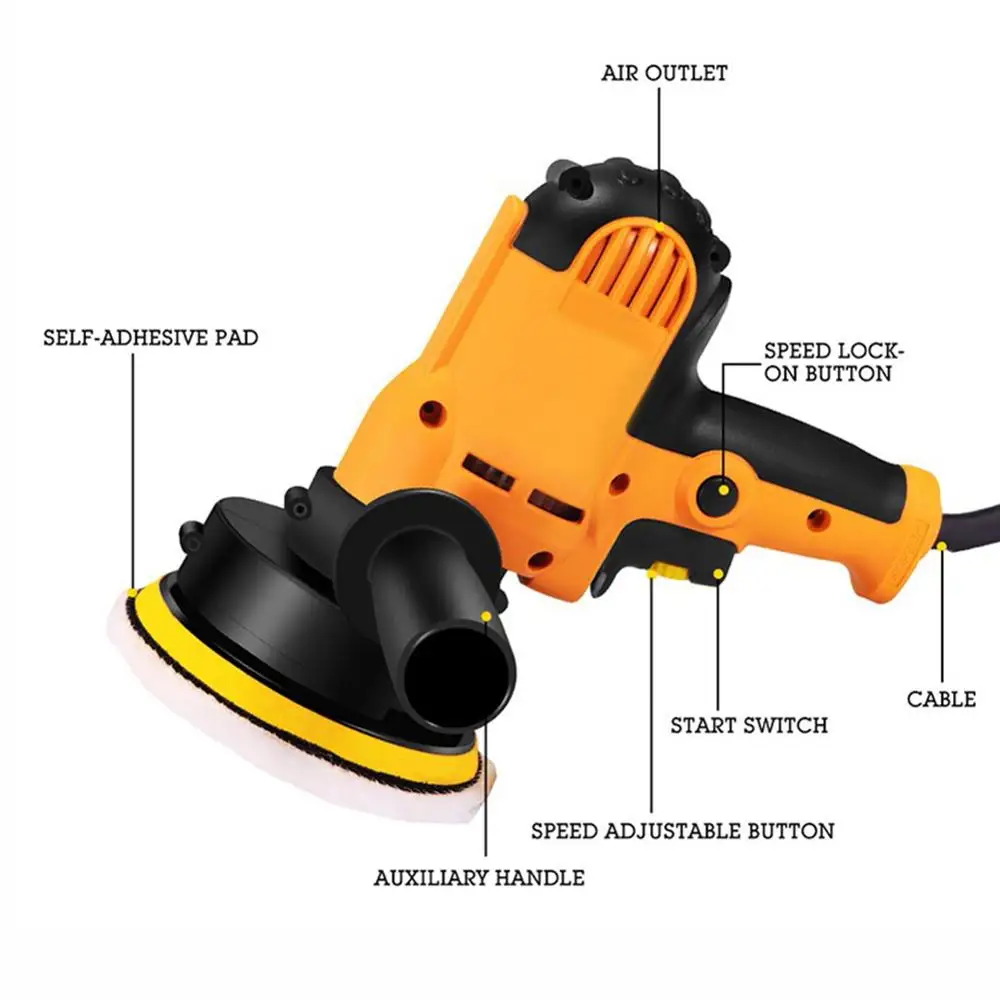 

700W 110V Electric Polishing Machine Car Polisher Polish Grinder Polisher Nail Power Tools Automobile Furniture Polishing Tool