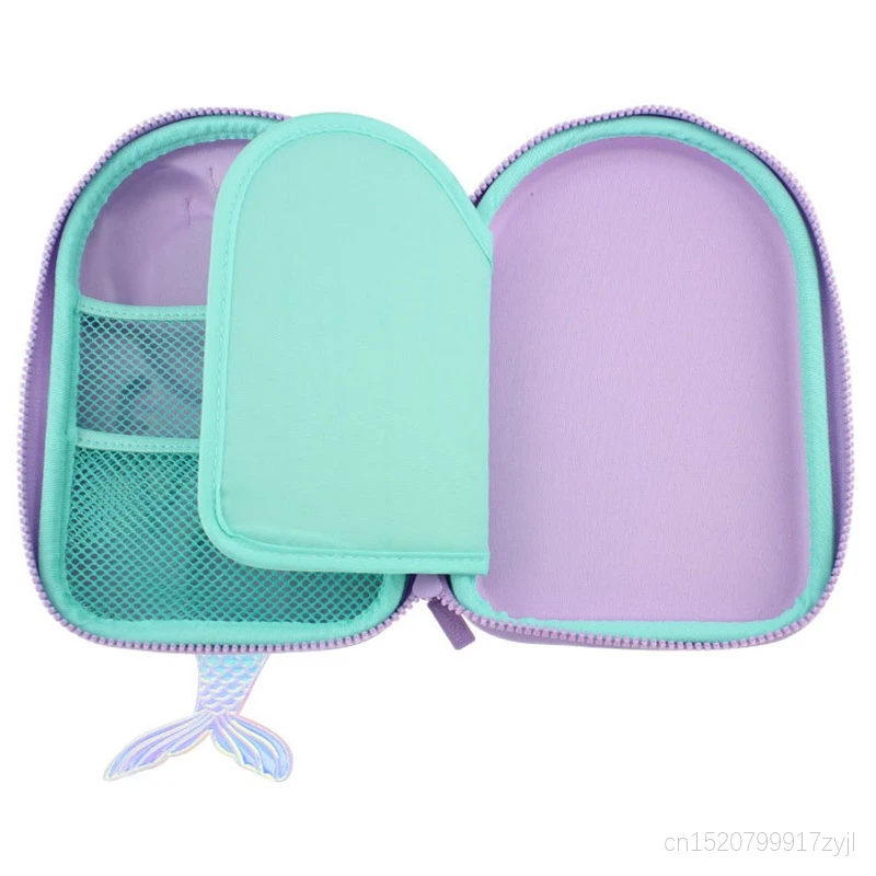 Пеналы большие для девочек милые 3D чехлы из ЭВА с двойной застежкой молнией