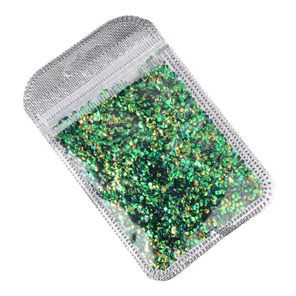 Оптовая продажа женские блестящие рыбьи чешуи ногти блестки шестигранные