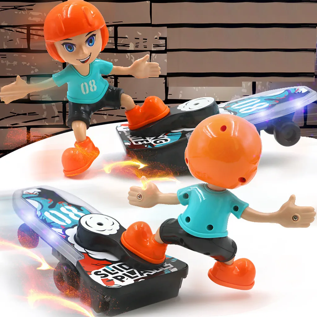 Electrical Stunt Scooter 360 Rotating Tumble Music Led Light Cartoon Toys Funny juguetes kids toys brinquedos игрушки New style |