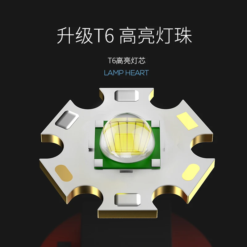 Barato Linterna Táctica De Metal Led Para Acampar, Portátil, Potente, Recargable, Banco De Energía, Equipo Al Aire Libre