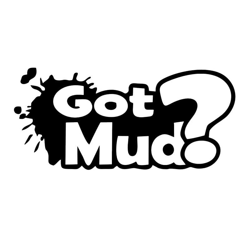 

CS-10625# Variou Sizes Vinyl Decal Got Mud Car Sticker Waterproof Auto Decors on Truck Bumper Rear Window