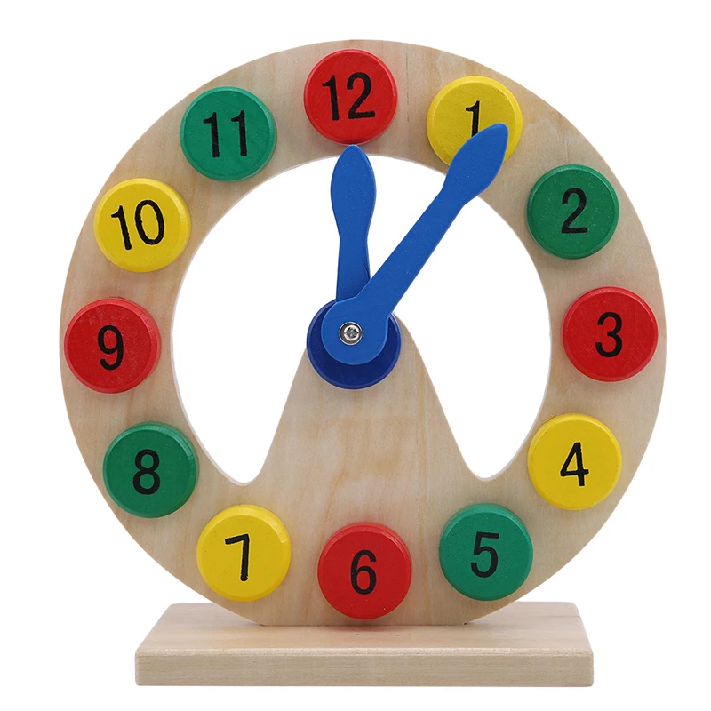 

Деревянные игрушки для обучения времени, деревянные цифровые часы, учебные пособия по методу Монтессори, Детские Игрушки для раннего обуче...
