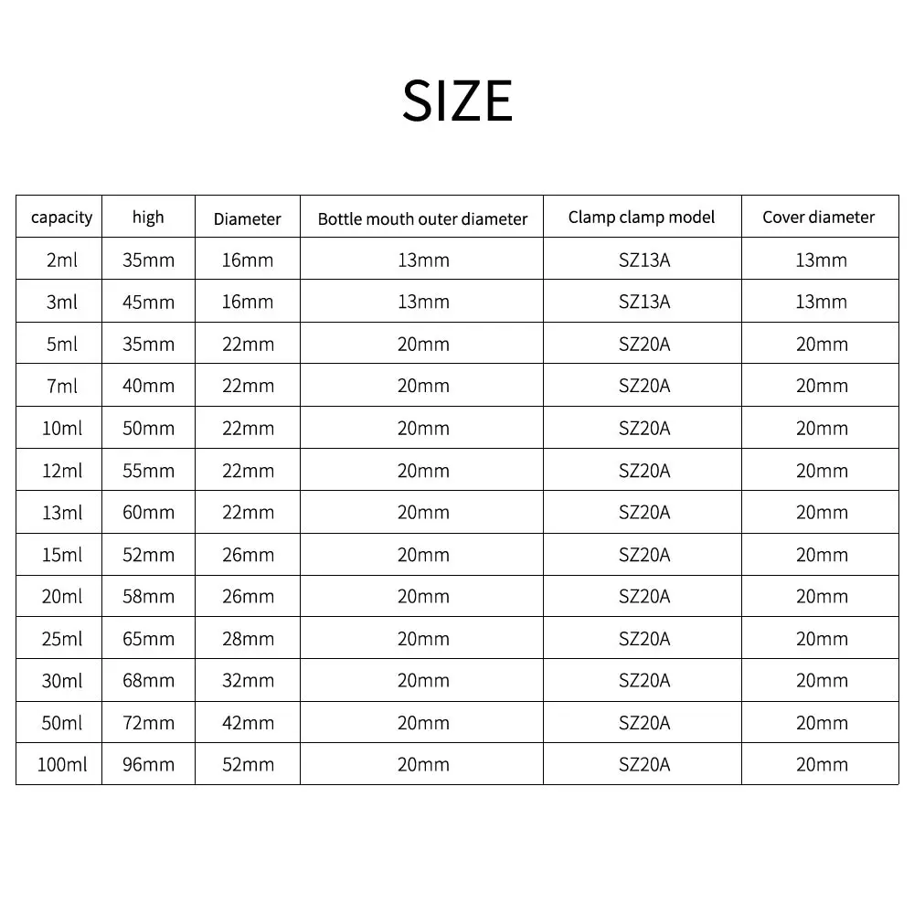 10 шт прозрачный коричневый флакон для инъекций без центральной откидной крышки 2