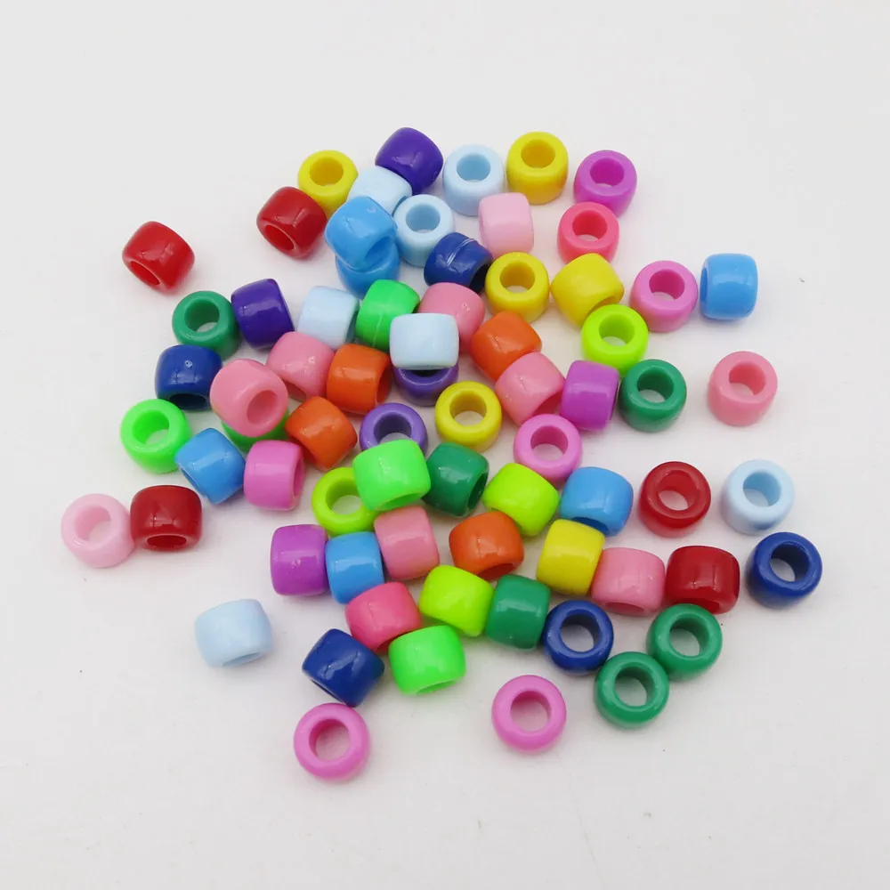 30 шт. 100 цветные пластиковые вязаные крючком Детские Женские косички для волос