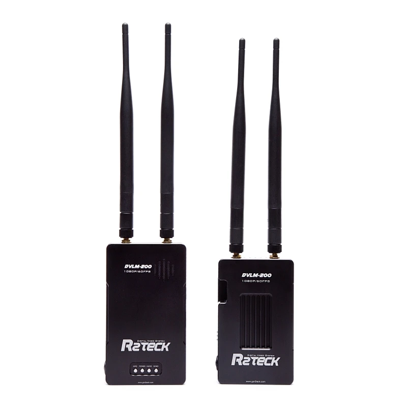 R2TECK DVLM-200 2KM 1080P HD Video Transmission 5G 25mW-800mW Wall Penetration FPV System AV VTX RX Combo
