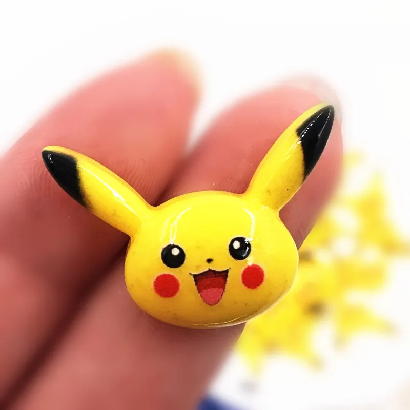 10 шт. Смешанные Оптовые Мультяшные аниме персонажи икона полимерные аксессуары с