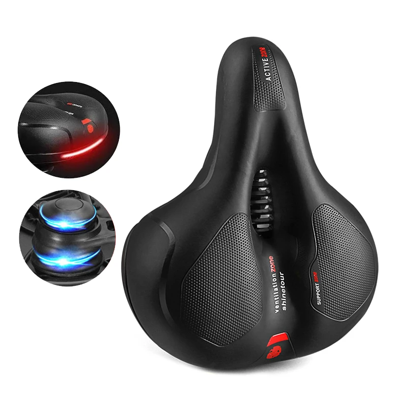 

3D Bicycle Saddle Width Soft Seat Thicken Widen Cycling Cushion Comfortable Breathable Fot MTB Road Mountain Bike Accessories