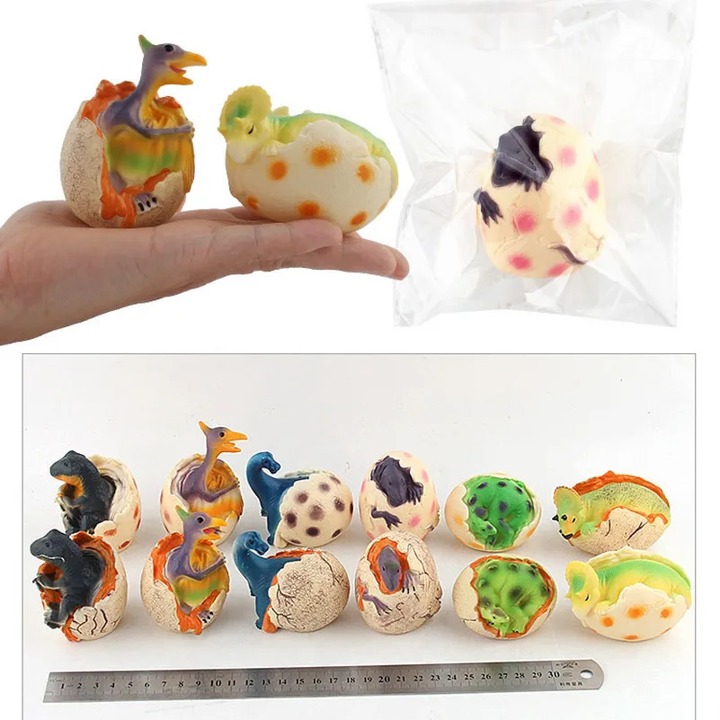 

LED Glowing Dinosaur Egg Series Model Gift Creative Dazzing Lights Novelty Simulation Dragon Ainmal Toys Children Gifts