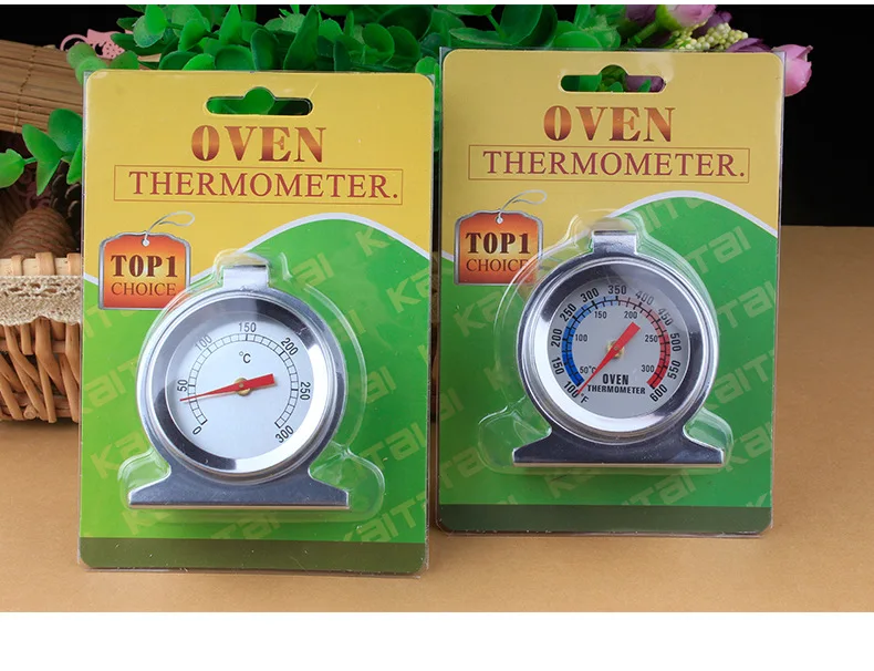 1 Piece Baking Thermometer Cake Oven Thermometer Stainless Steel Sitting 600 Degree Kitchen Cookware Baking Supplies