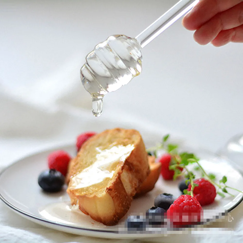 Медовая ложка стеклянная банка для меда ручка-дозатор кухонное приспособление с