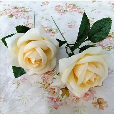 

New Artificial Rose Silk Flower Beautiful Wedding Bouquet Home Furnishings Christmas Ornament Shooting Prop Supplies 18 colors