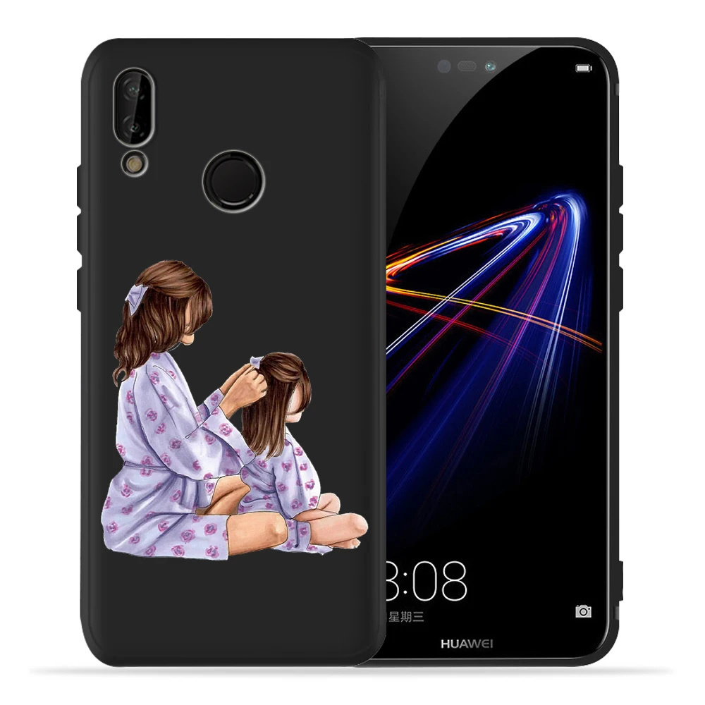 Модный чехол для мамы и дочки, супермамы и папы для huawei p20 Pro, чехол P20 P30 Pro P9 P8 mate 20 Lite Honor 8X9 10 20 PSmart - Цвет: 04