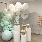 Охохо белого и зеленого цвета Macaron воздушные шары арочный Комплект Baby Shower пастельных шары Гирлянда Свадебные 18th День рождения украшения