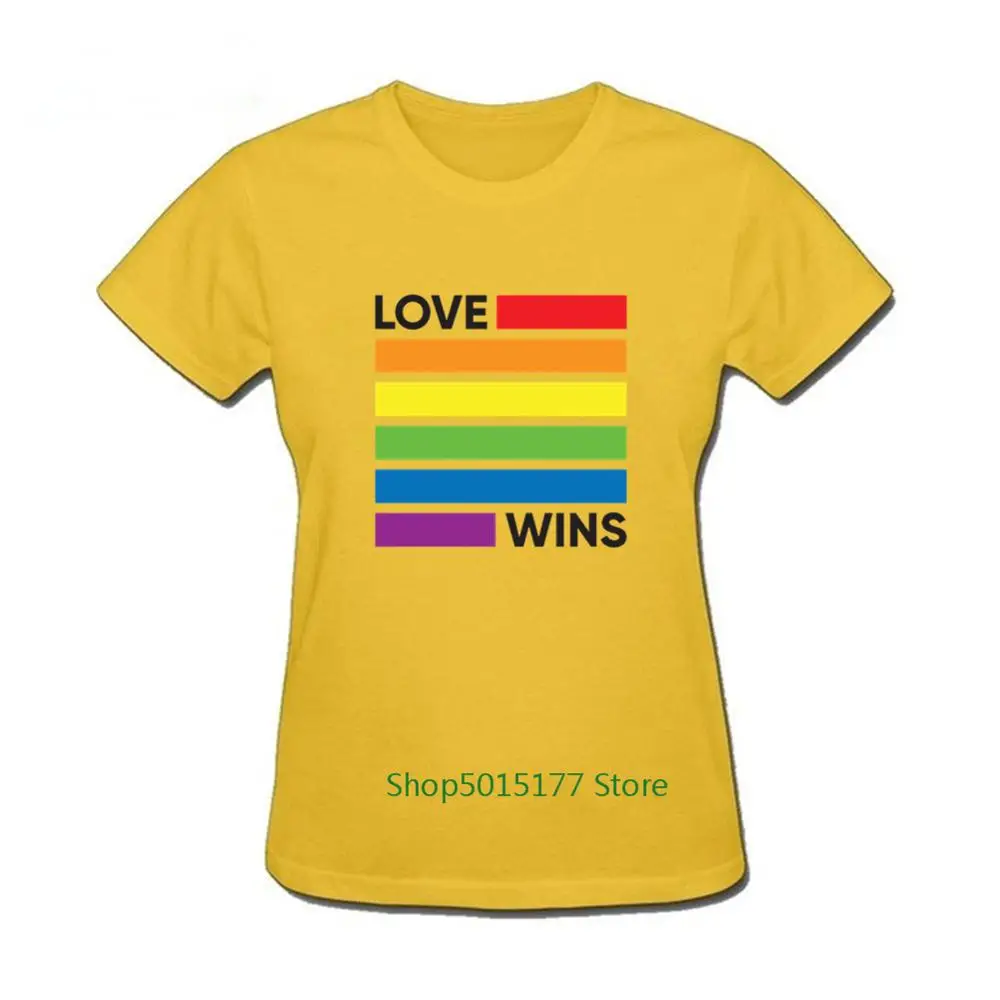 Радужный Флаг ЛГБТ футболка Любовь побеждает стиле женская летняя обувь Новинка