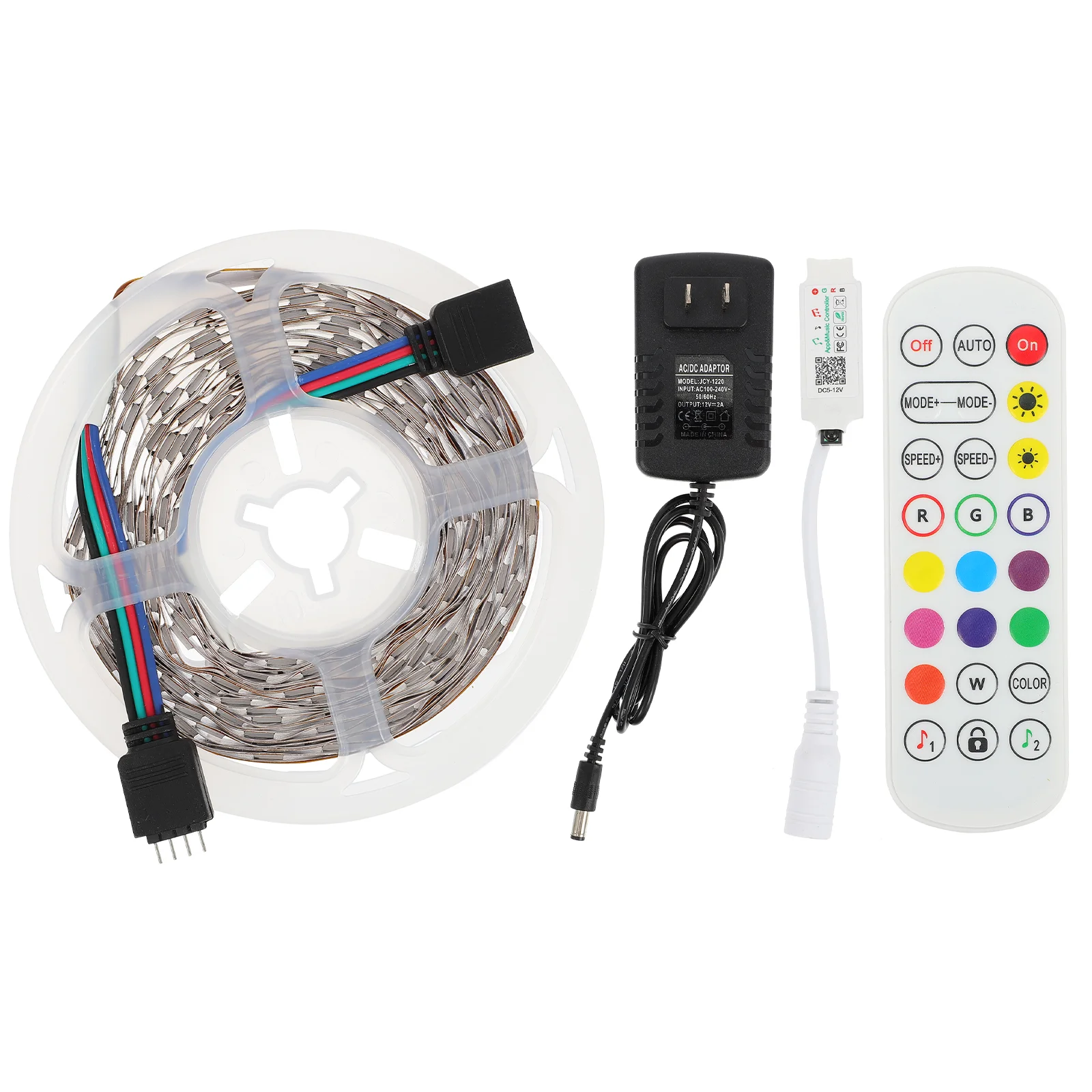 

1 Set LED Light Strip App and Remote Controlled Lights for Room US Plug