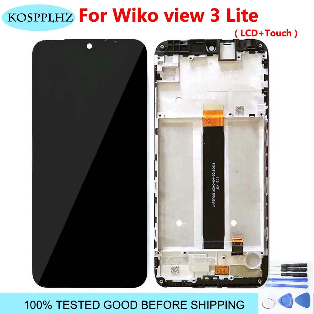100% протестированные новые аксессуары для wiko view 3 view3 lite ЖК-дисплей кодирующий