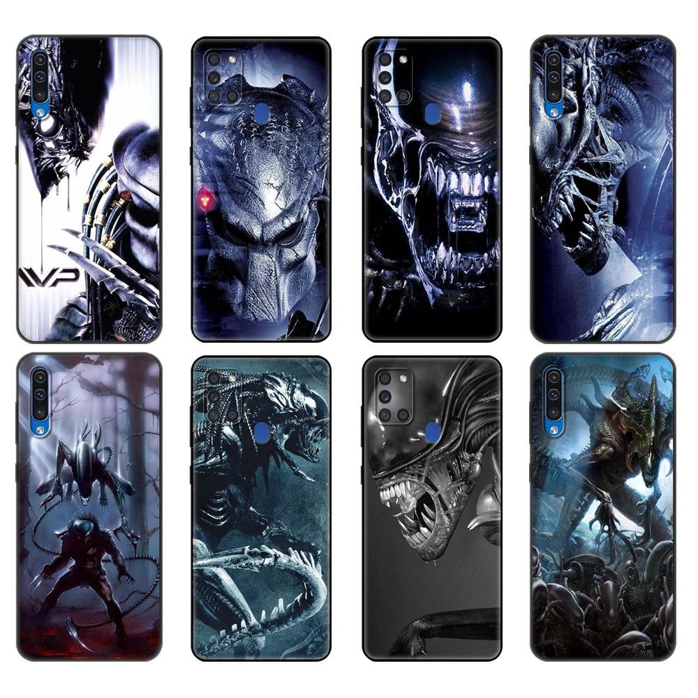 Черный чехол из ТПУ для Samsung Galaxy A50 50S A30S A10 A01 A11 A21S A31 A41 A51 A71 M21 M30S S10 LITE, чехол Alien vs Predator
