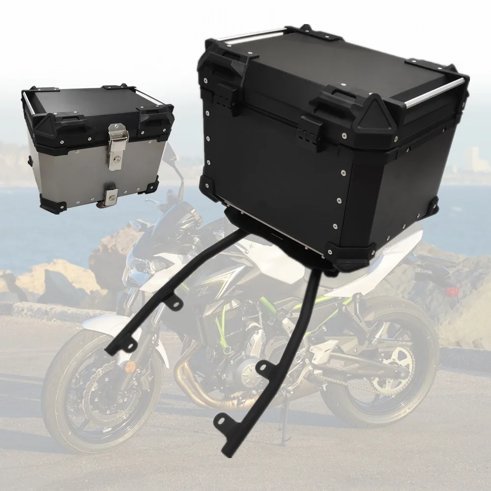 للبيع صندوق من سبائك الألومنيوم عالي الجودة للدراجات النارية ، صندوق من سبائك الألومنيوم المقاوم للماء عالي الجودة لـ Kawasaki Z650 Z 650 ، 17-19-20 ، 45 لتر ، 55 ...