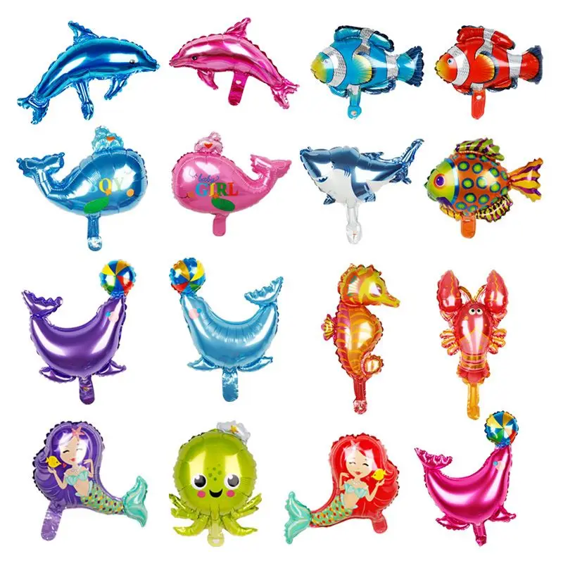 10 шт. милые морские животные детские игрушки Воздушные шары мини размер Акула