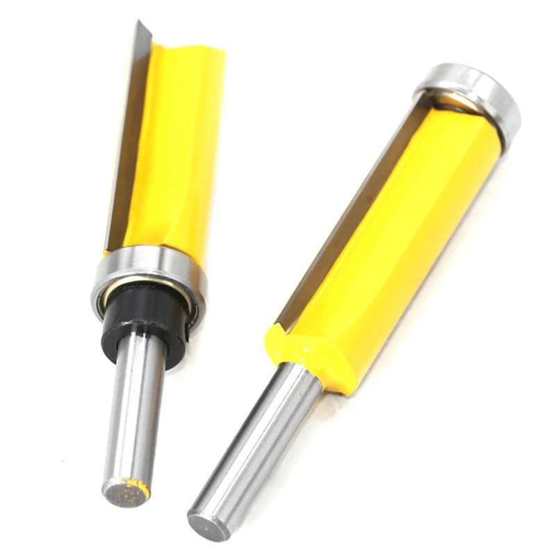 

8mm Shank Flush Trim Pattern Router Bit Wood Cutters Top Bottom Bearing Cutter