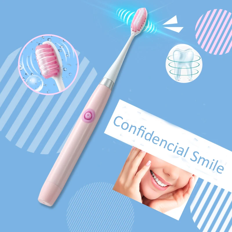

Sonic Child Electric Toothbrush For kids Teeth Cleaning 3 Brush Heads Battery Operated Oral Hygiene Teeth Brush For Children